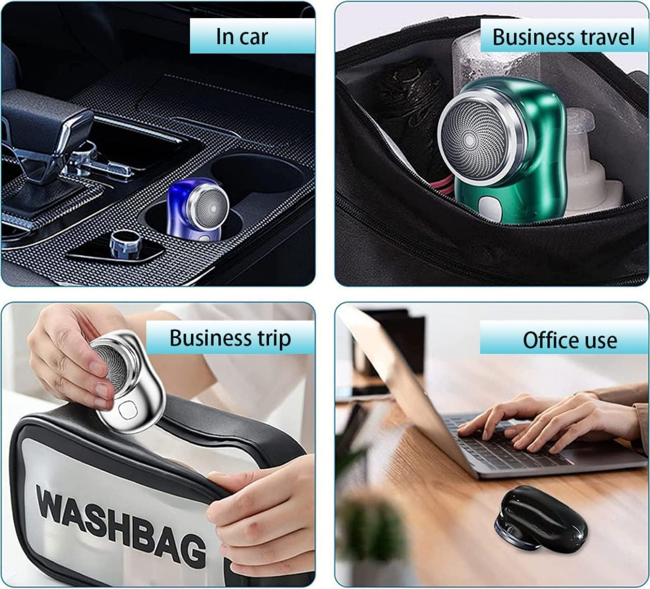 Mini Portable Electric Shaver – USB Rechargeable Pocket Trimmer